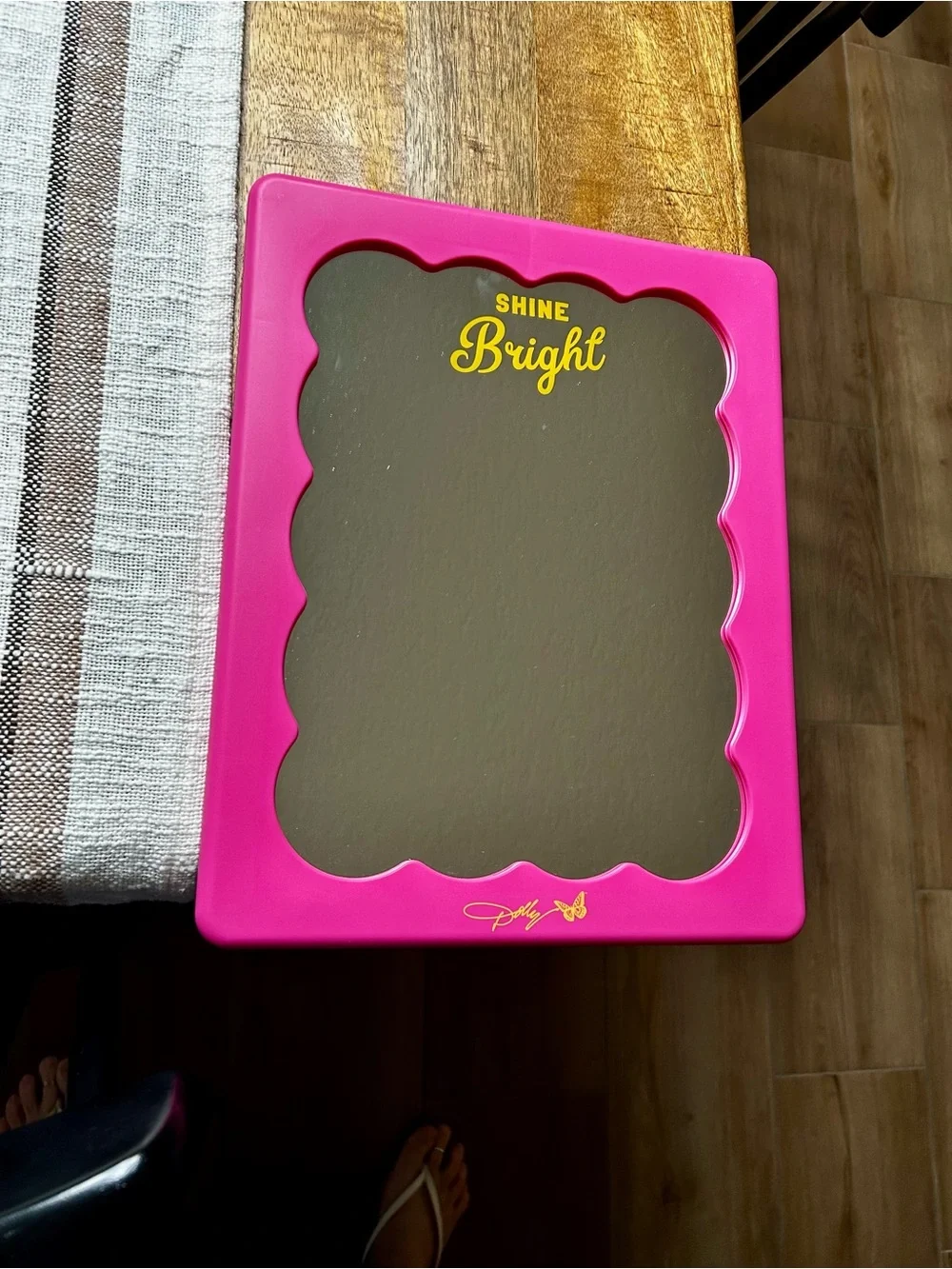 Dolly Parton’s Pink Decorative Scalloped Mirror - Shine Bright